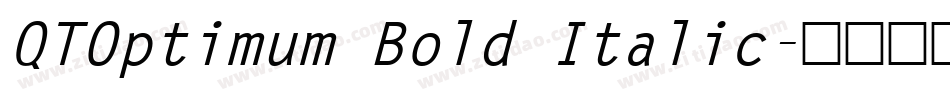 QTOptimum Bold Italic字体转换
